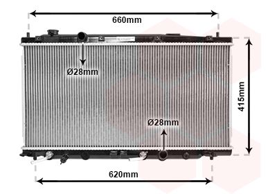 VAN WEZEL Radiators, Motora dzesēšanas sistēma 25002253